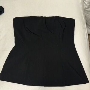 Elegant Black Strapless Top